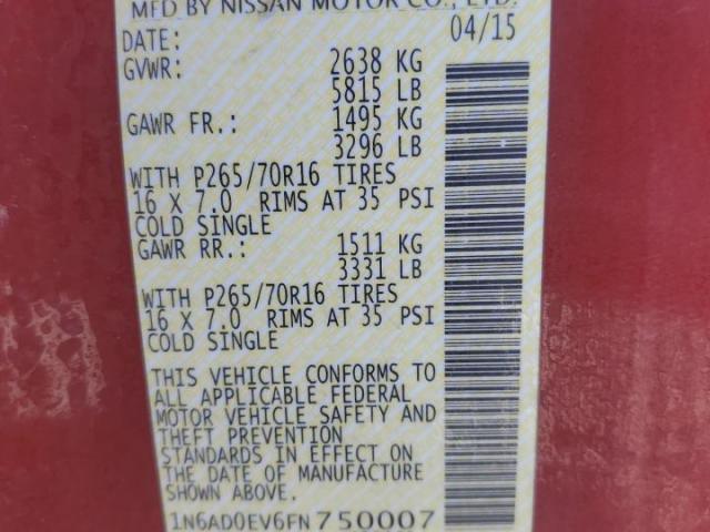 Nissan Frontier S Image 8