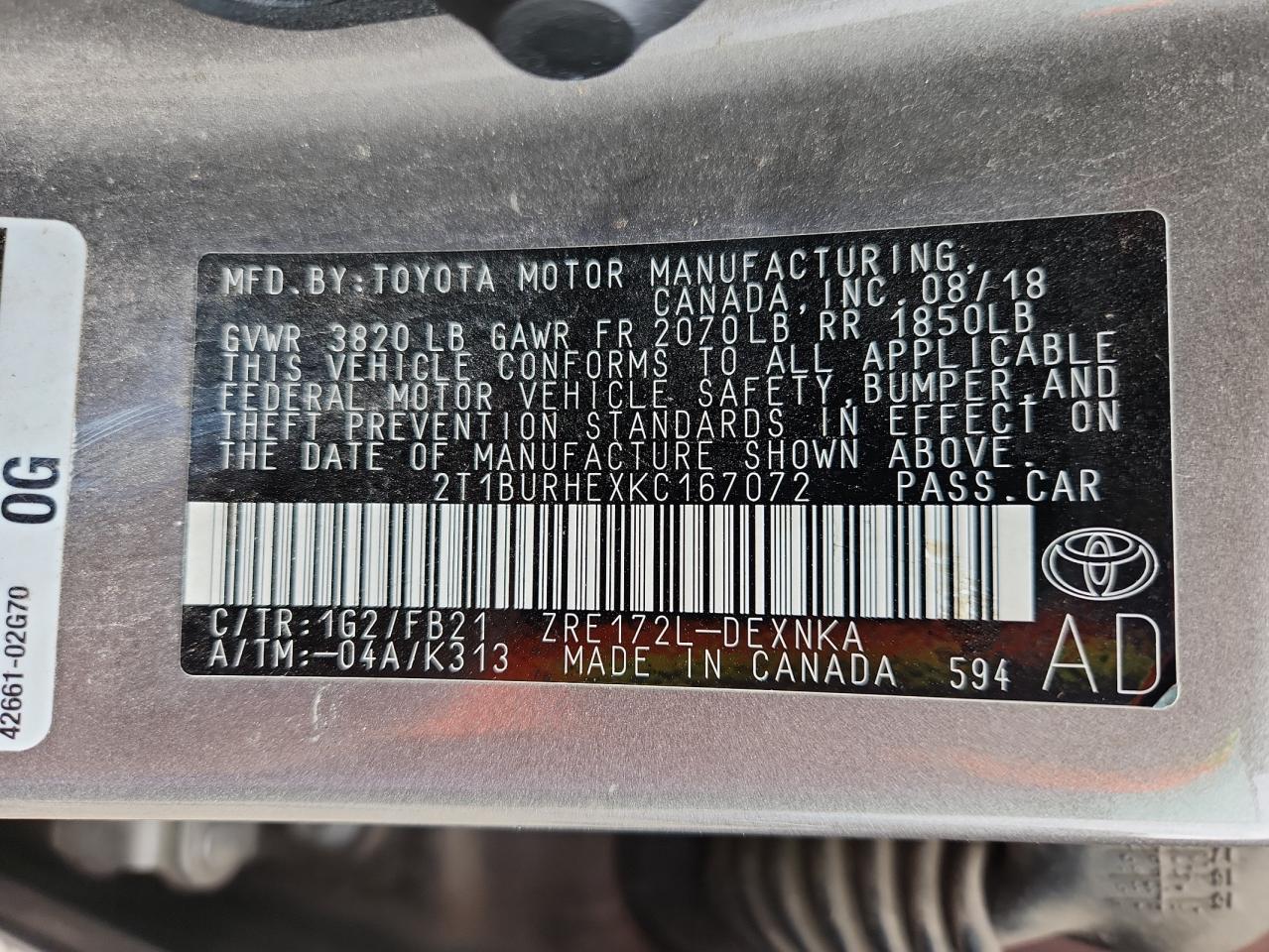 Toyota Corolla L Image 13