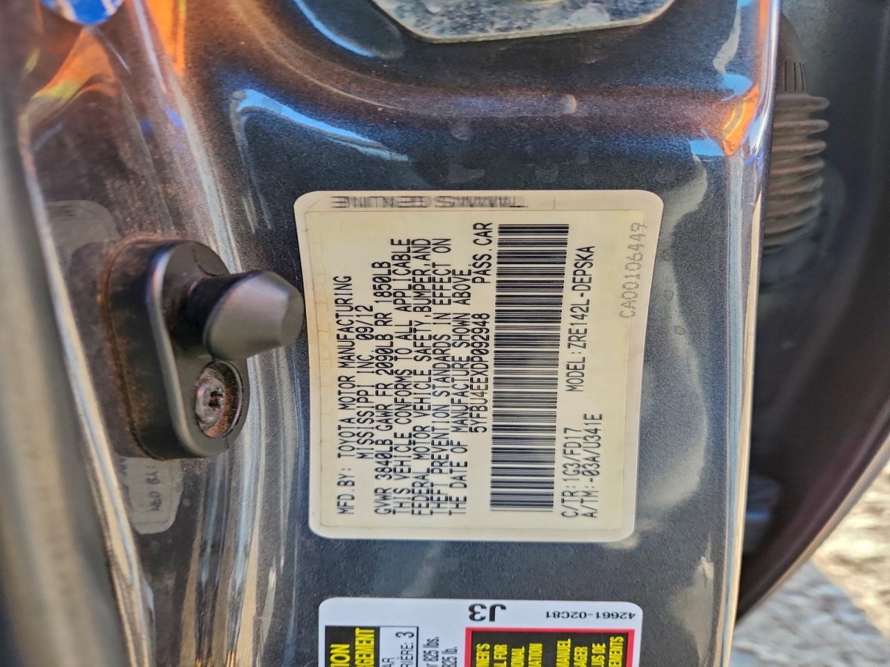 Toyota Corolla Base Image 5