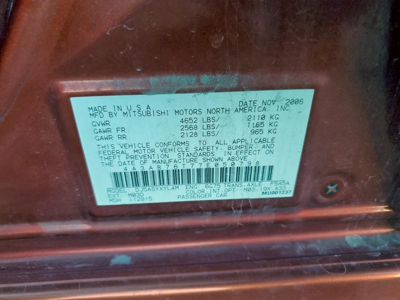 Mitsubishi Galant Ralliart Image 9