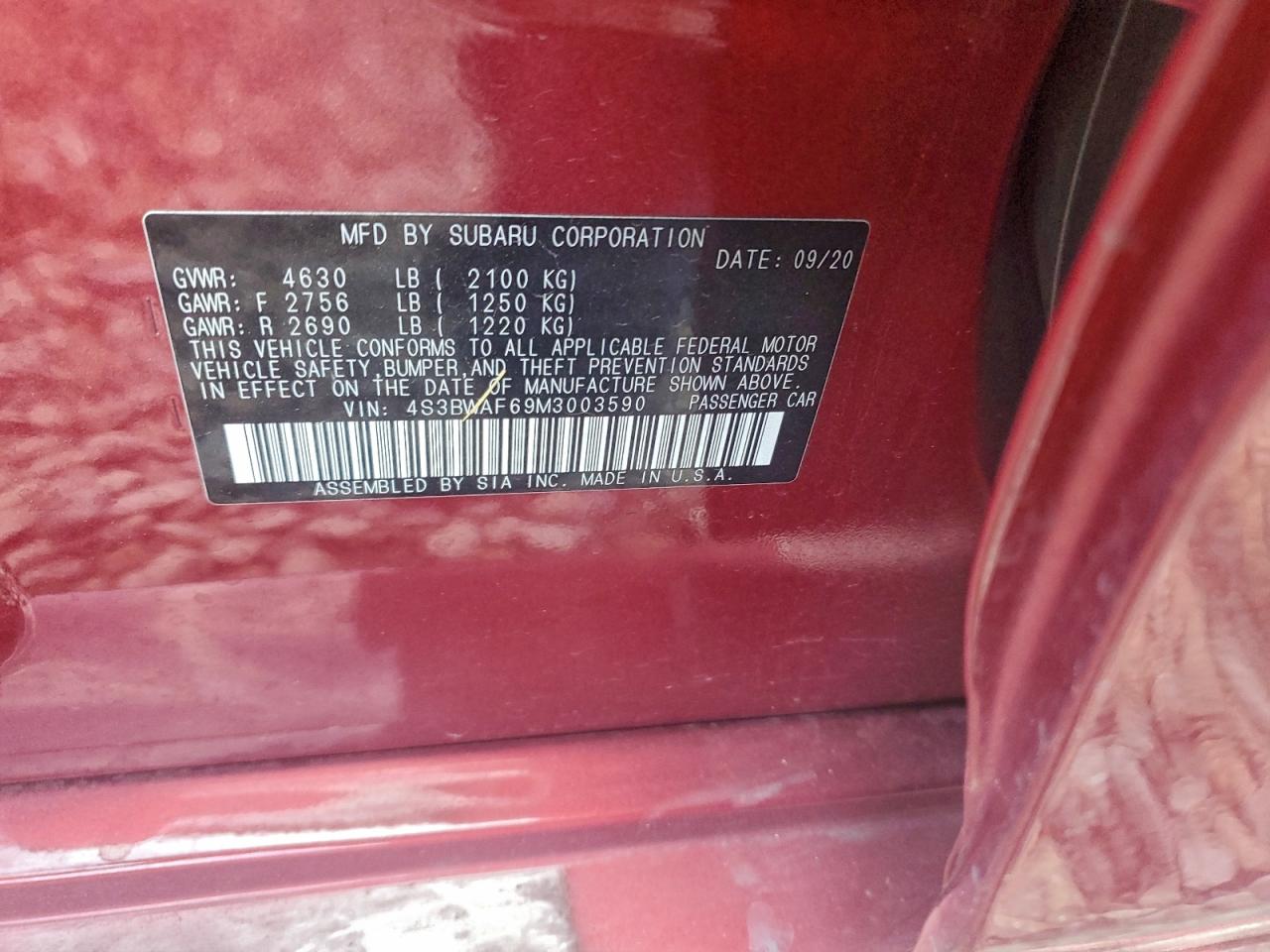 Subaru Legacy Premium Image 7