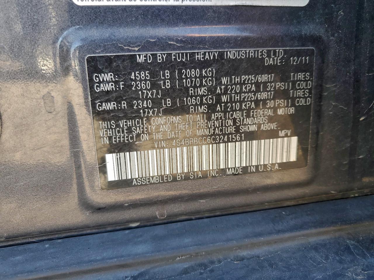 Subaru Outback 2.5i Premium Image 8