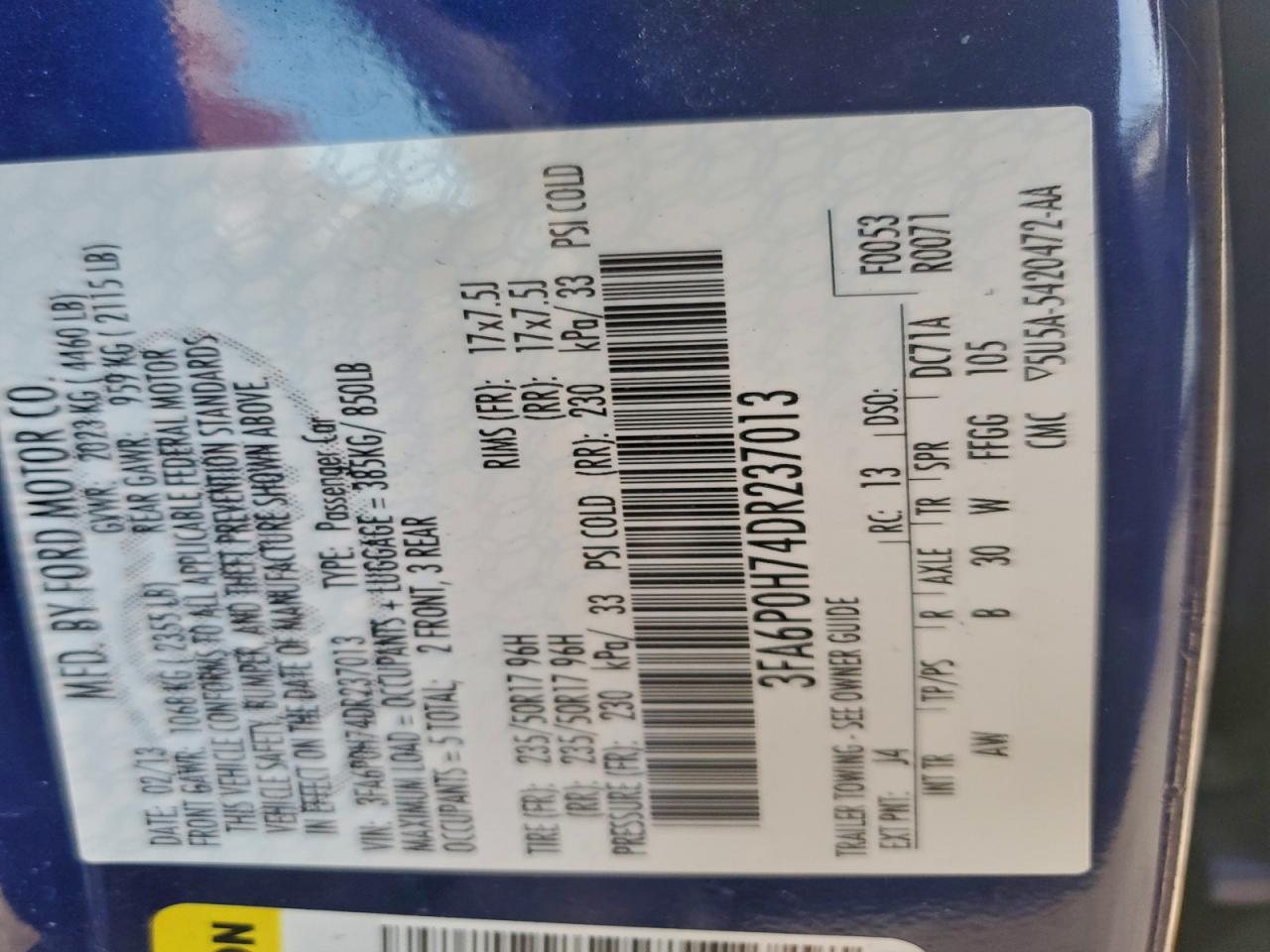 Ford Fusion Se Image 3