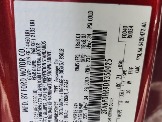 Ford Fusion Se Image 8