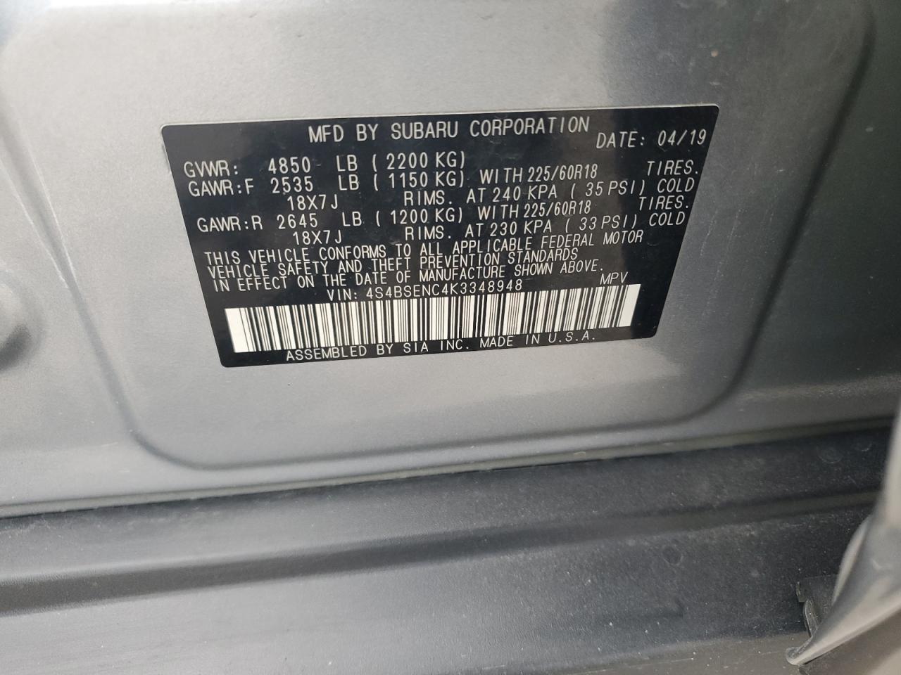 Subaru Outback 3.6r Limited Image 10