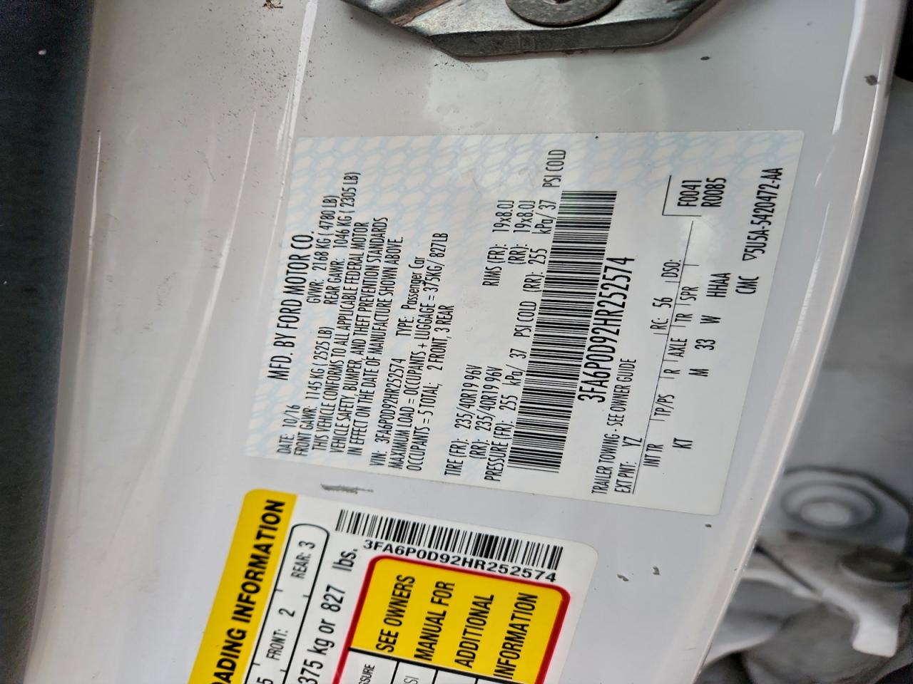 Ford Fusion Titanium Image 2