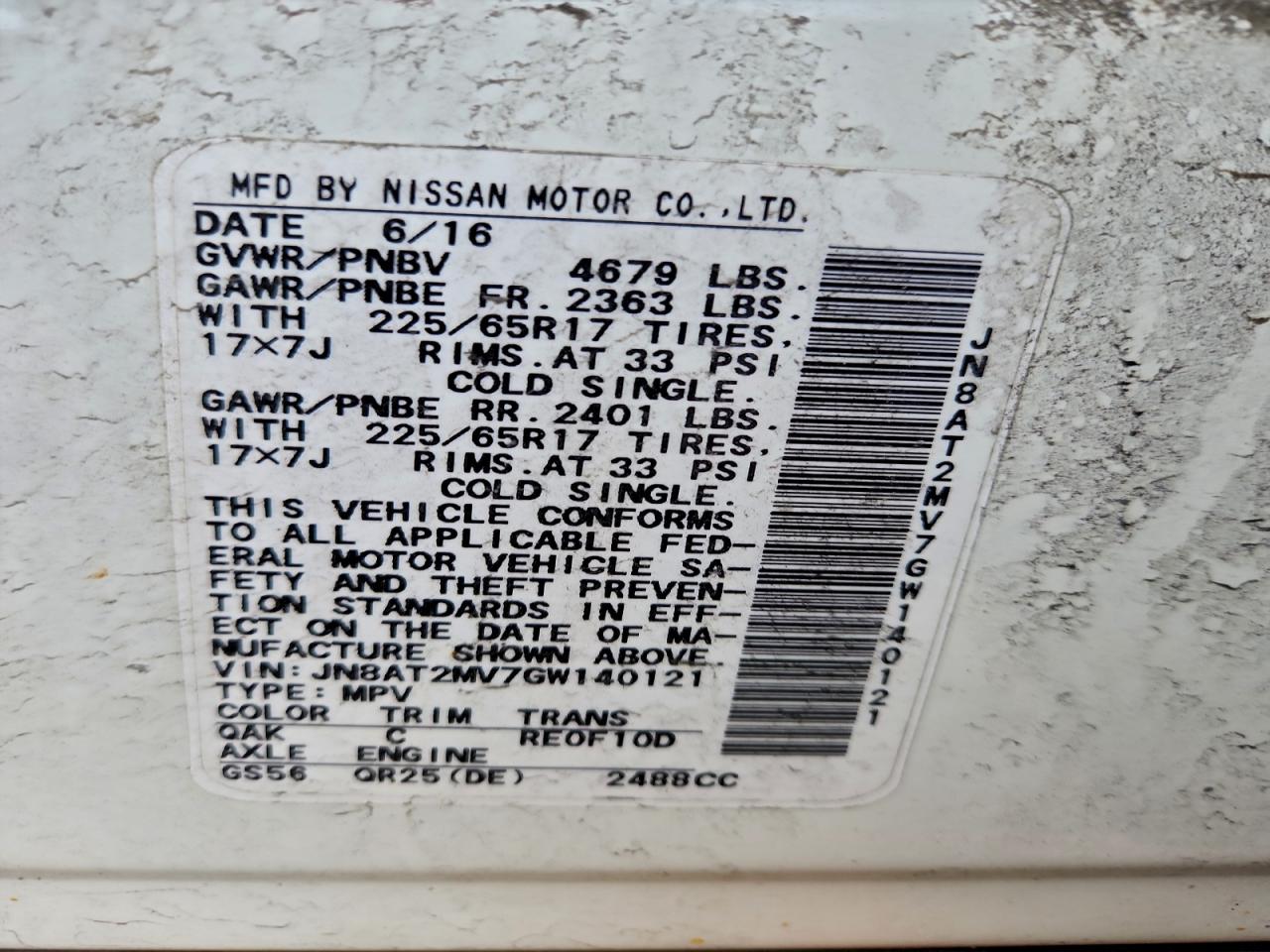 Nissan Rogue S Image 5