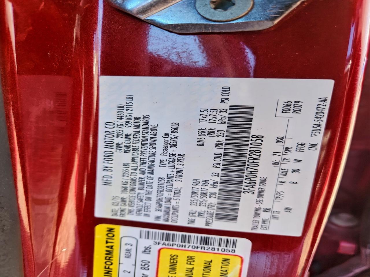 Ford Fusion Se Image 12