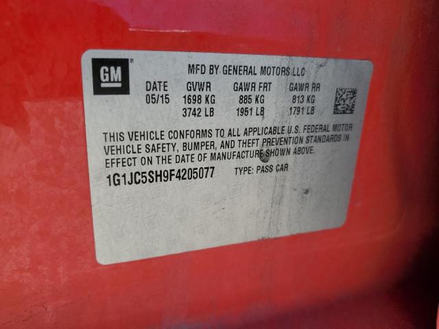 Chevrolet Sonic Lt Image 8