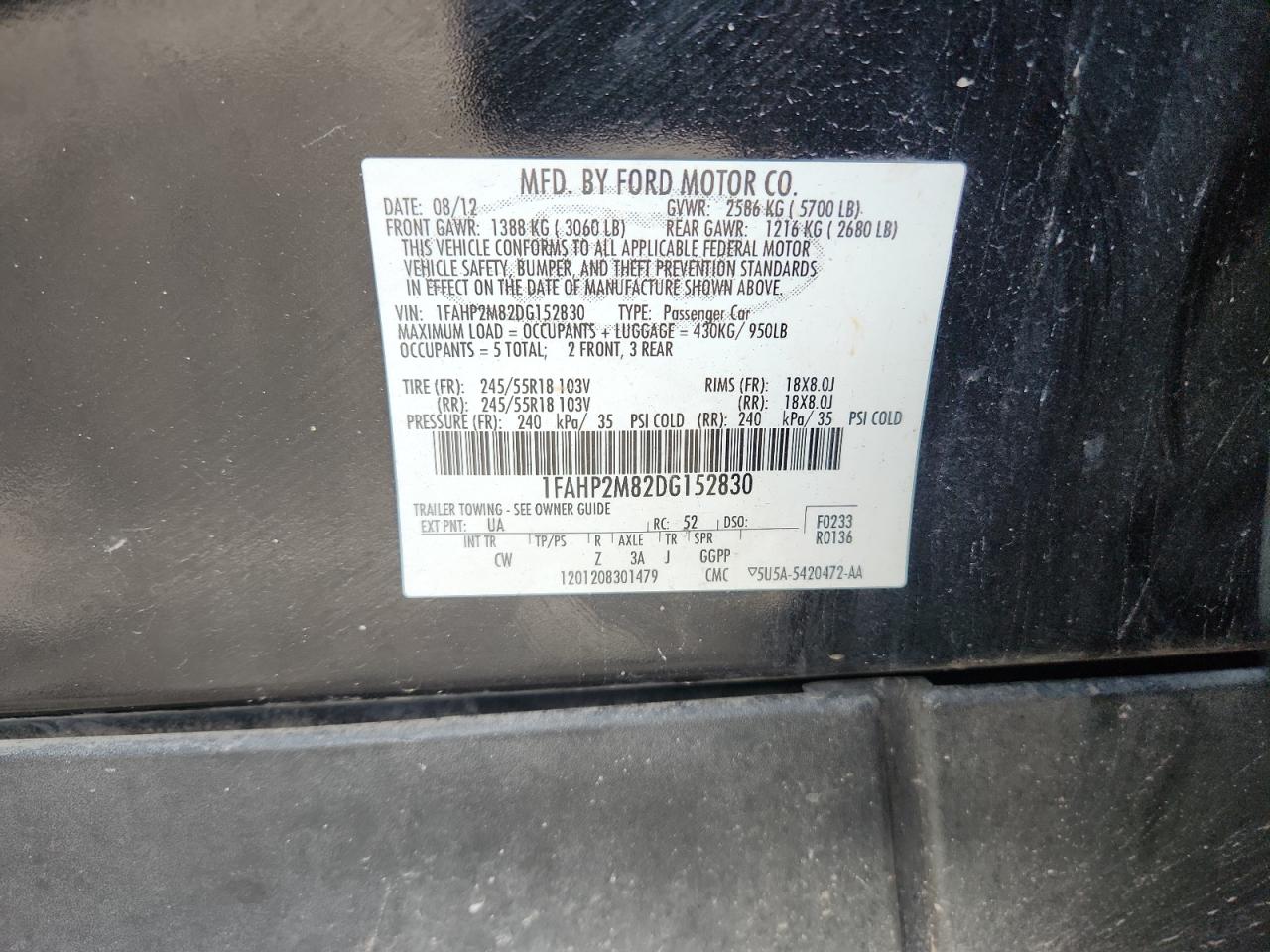 Ford Taurus Police Interceptor Image 8