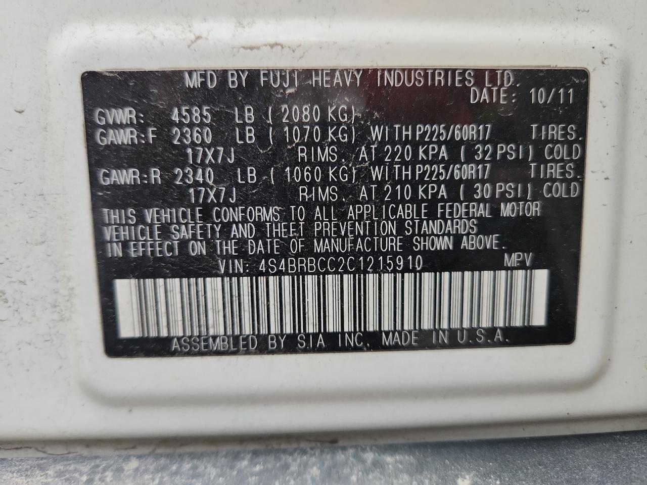 Subaru Legacy 2.5i Premium Image 7