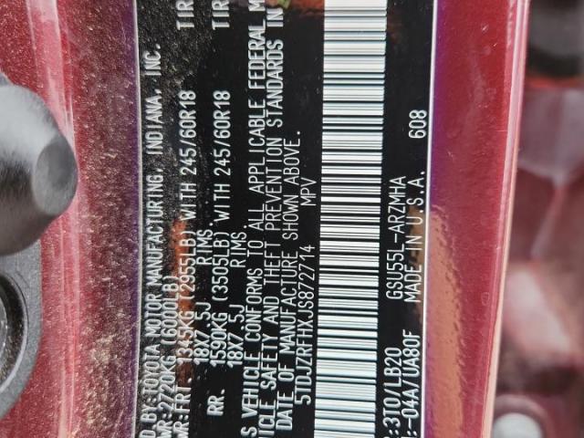 Toyota Highlander Se Image 8