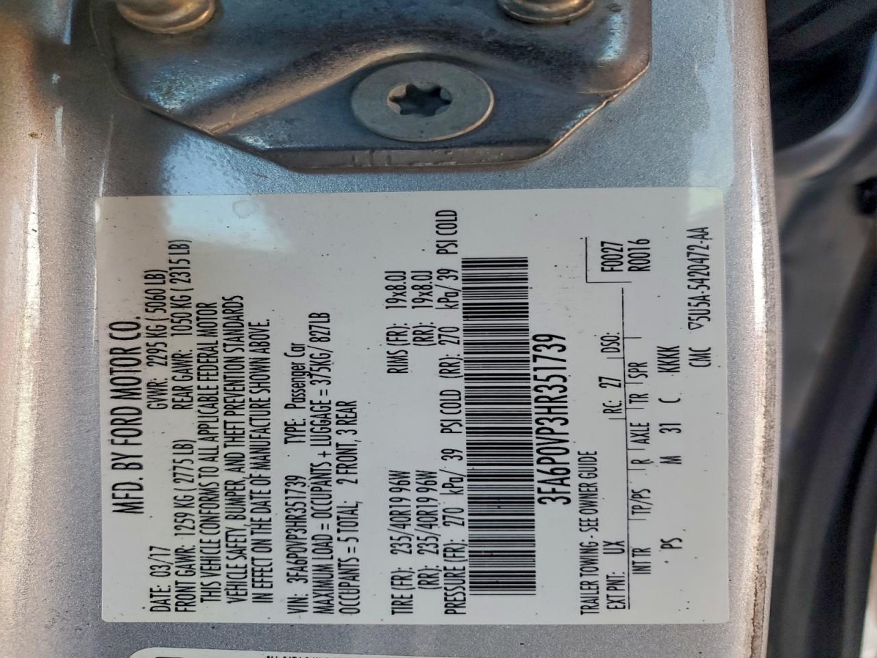 Ford Fusion Sport Image 2