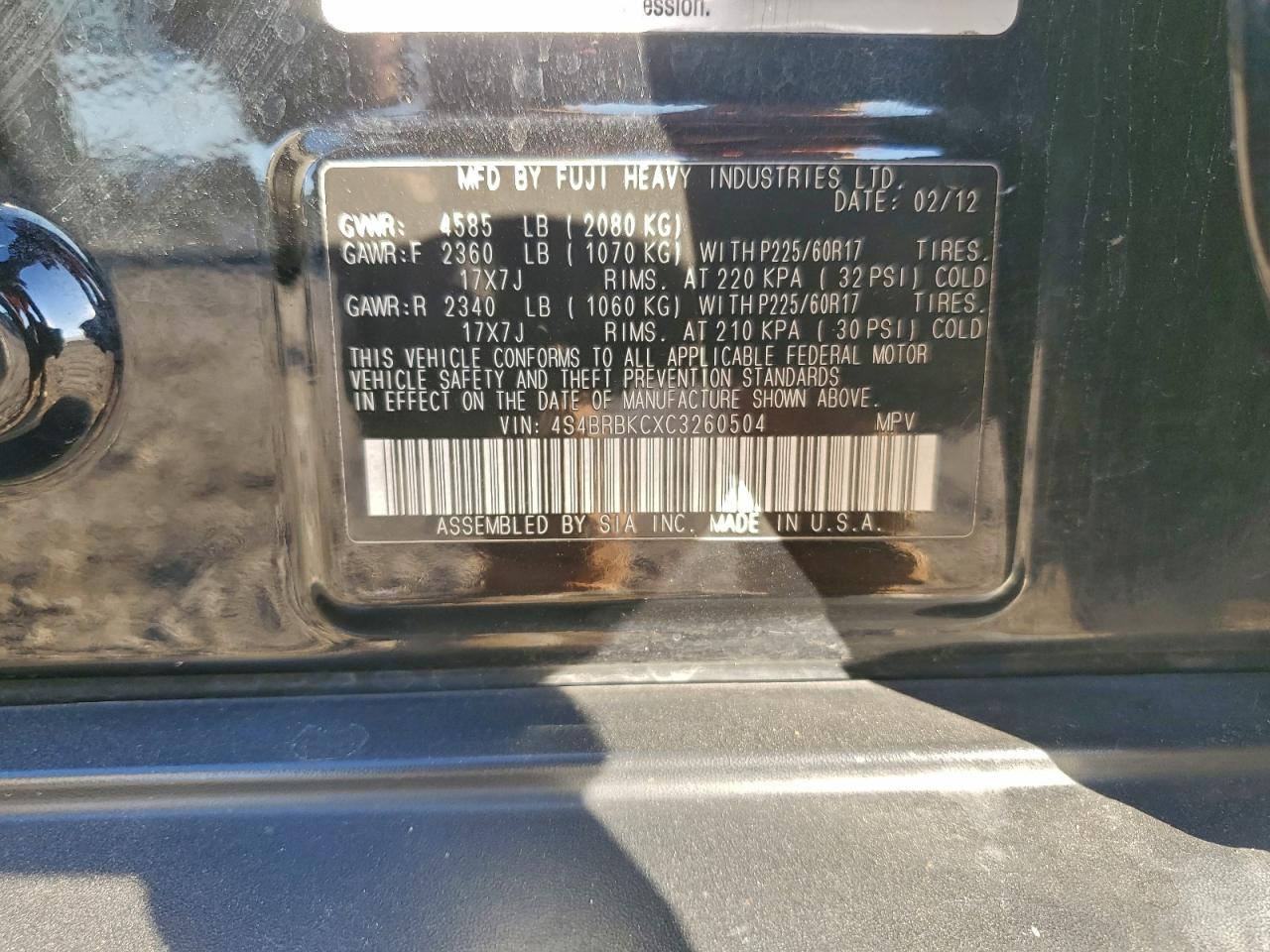 Subaru Outback 2.5i Limited Image 5