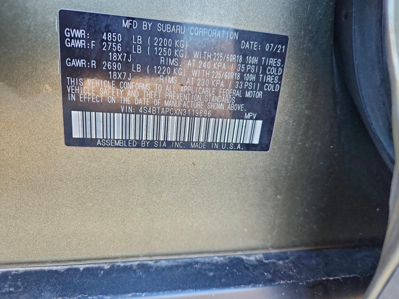 Subaru Outback Touring Image 11