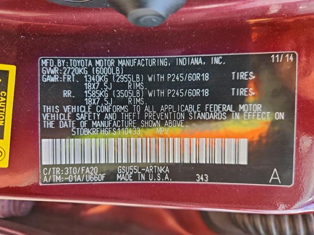 Toyota Highlander Le Image 11