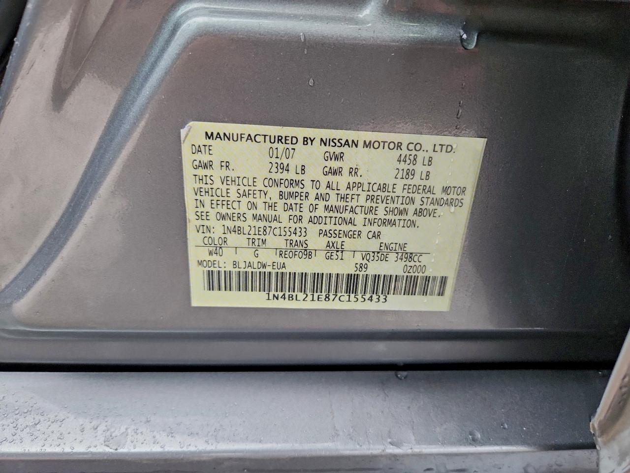 Nissan Altima 3.5se Image 9