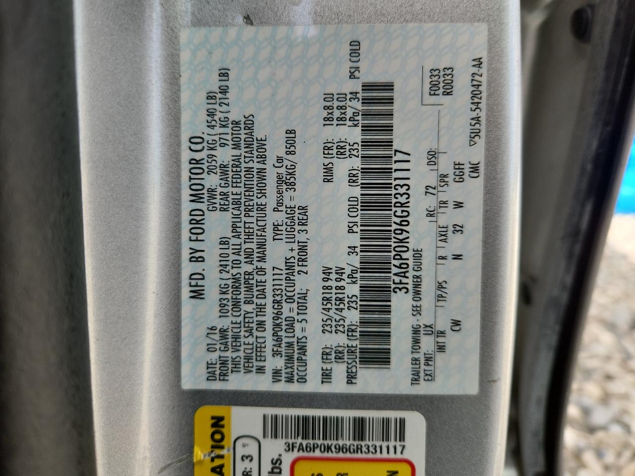 Ford Fusion Titanium Image 12