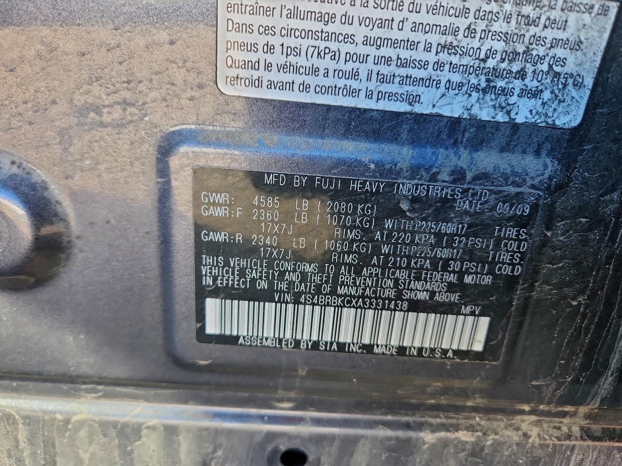 Subaru Outback 2.5i Limited Image 11