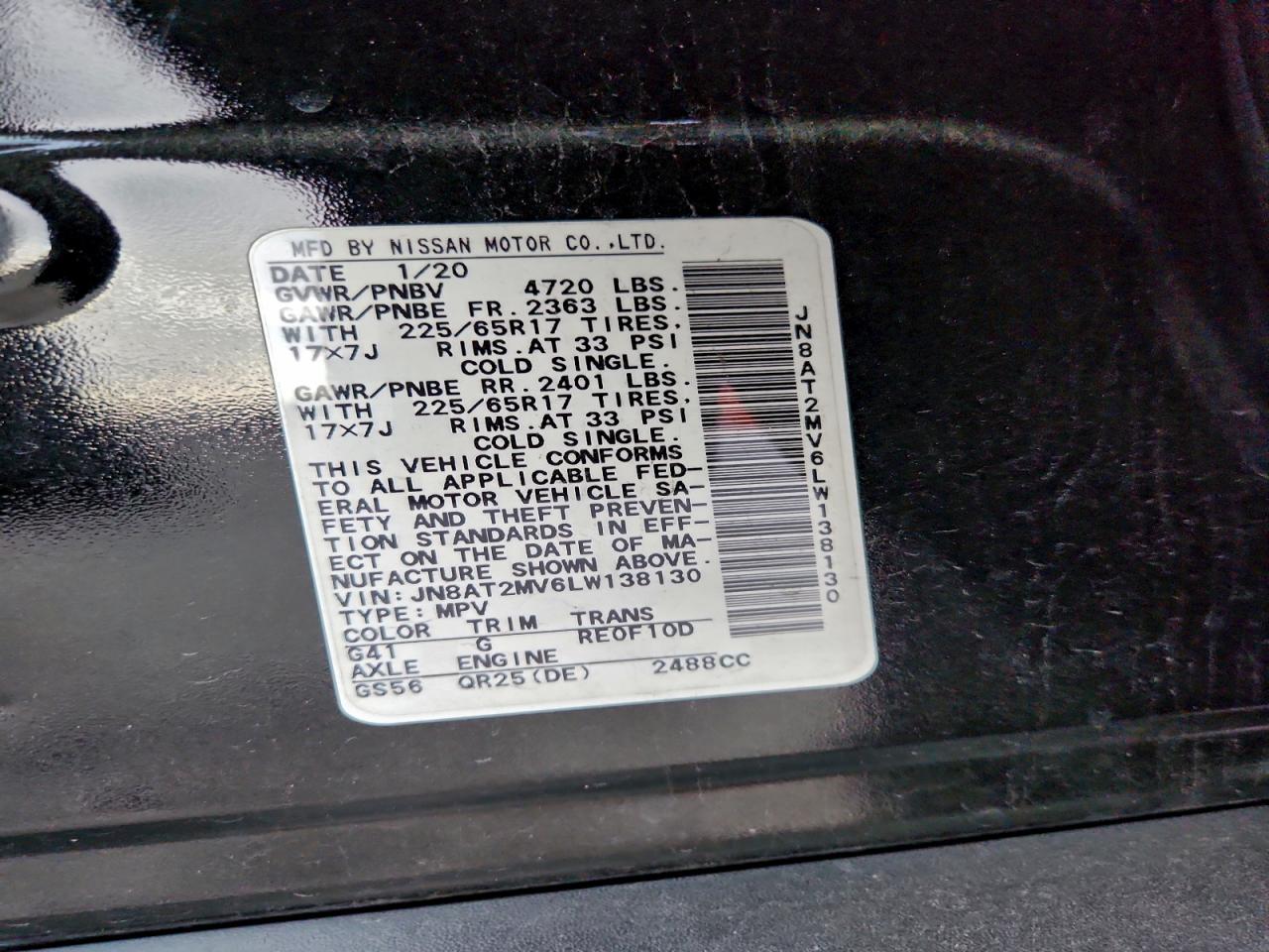 Nissan Rogue S Image 9