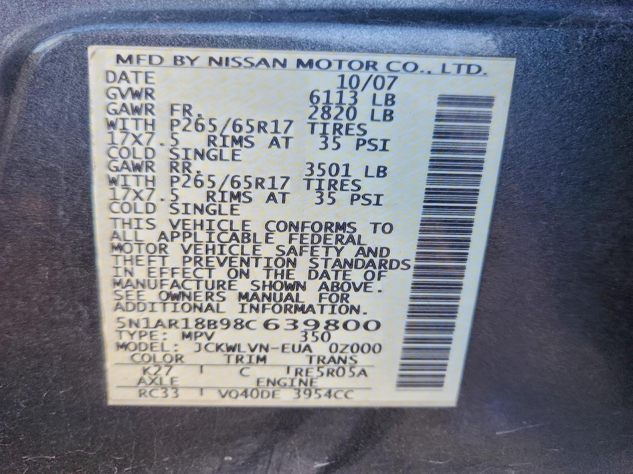 Nissan Pathfinder S Image 13