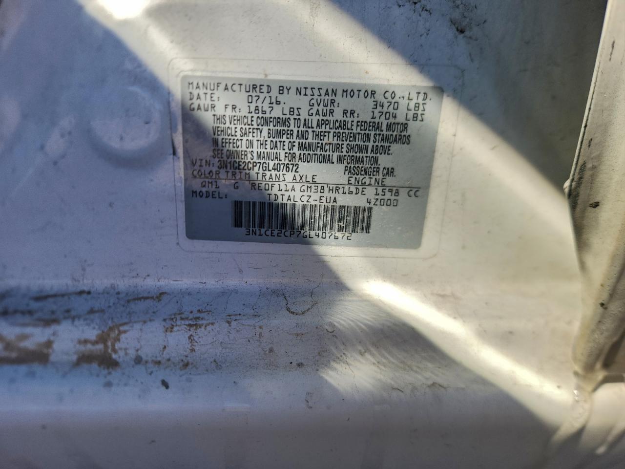 Nissan Versa S Image 11