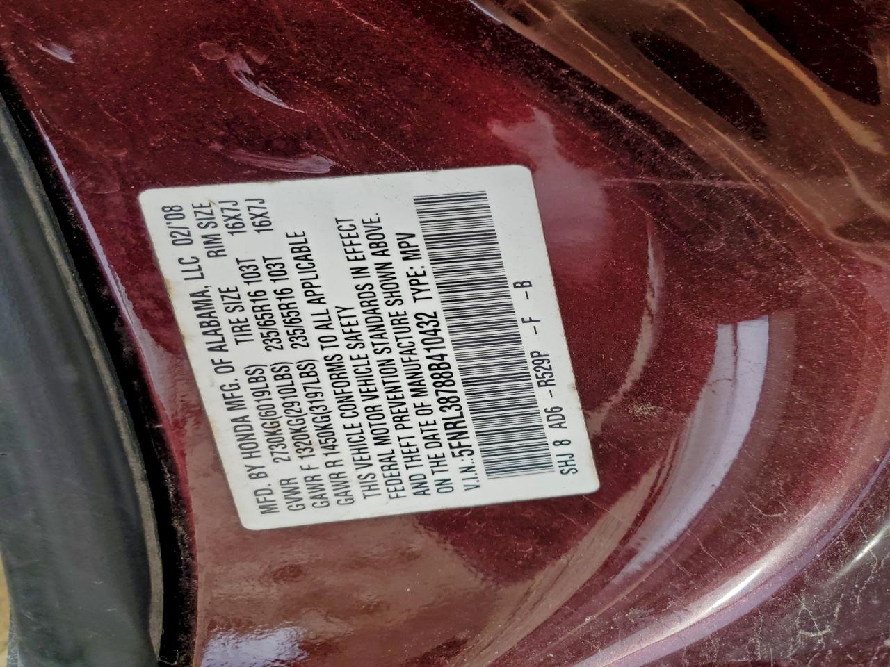 Honda Odyssey Exl Image 11