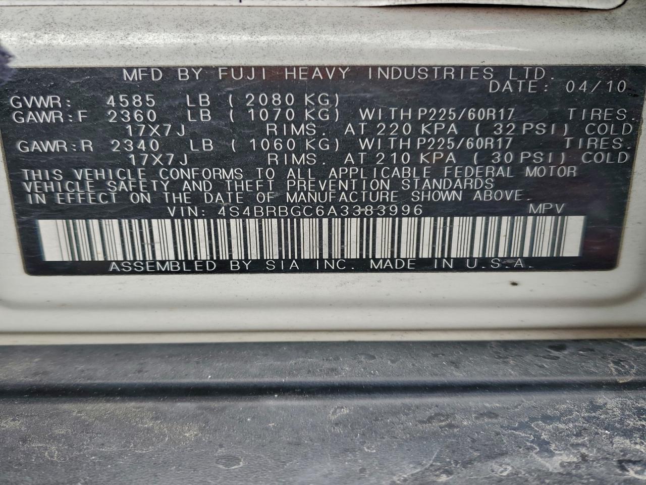 Subaru Outback 2.5i Premium Image 9