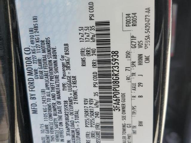 Ford Fusion Se Phev Image 10